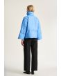Feather down jacket with lapel