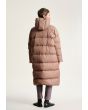 Feather down Mantel mit Taschen