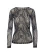 Wavy fukashi mesh t-shirt