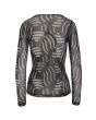 Wavy fukashi mesh t-shirt