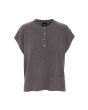 Kumo cashmere blouse with buttons