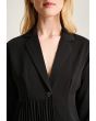 Yume jacket with plisse detail