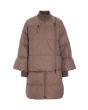 Feather down Jacke mit Reißverschluss