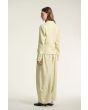 Lazy linen asymmetric jacket