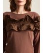 Wakaba bluse med flæse