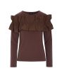 Wakaba bluse med flæse