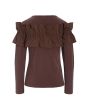 Wakaba bluse med flæse