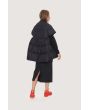 Feather down cape coat