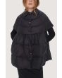 Feather down cape coat