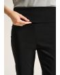 Magic stretch long trousers with slits