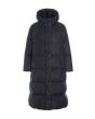 Feather down übergroßer Mantel
