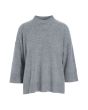 Cloud cashmere bluse med rund hals