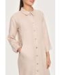 Lazy linen shirt dress