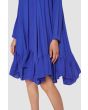 Wrinkle viscose flounce dress