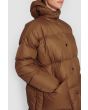 Feather down coat with hood