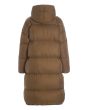 Feather down coat with hood