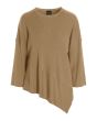 Wakasu wool blend asymetrical blouse