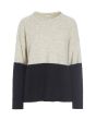 Dandelion knit two-coloured blouse