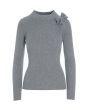 Saku knit bluse med sløjfe