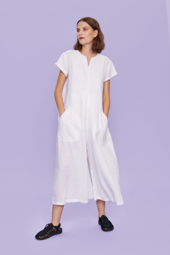 Airy linen one-piece