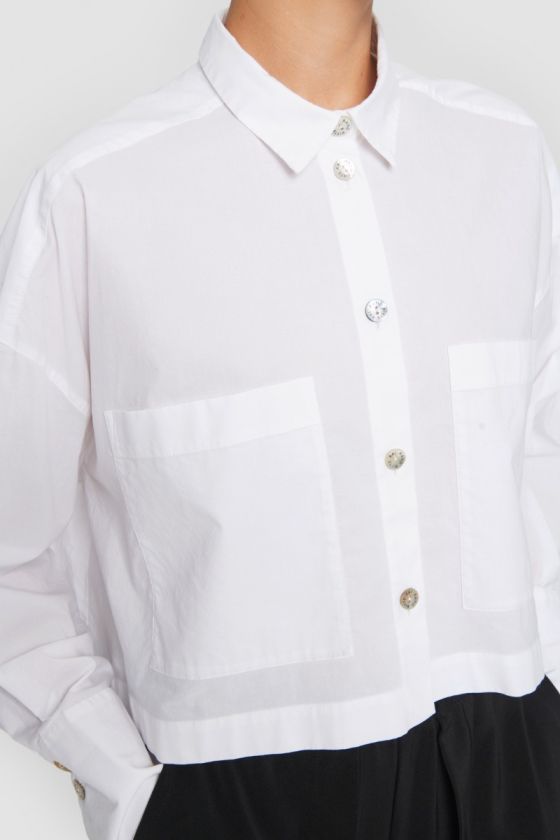 Core cotton kort skjorta